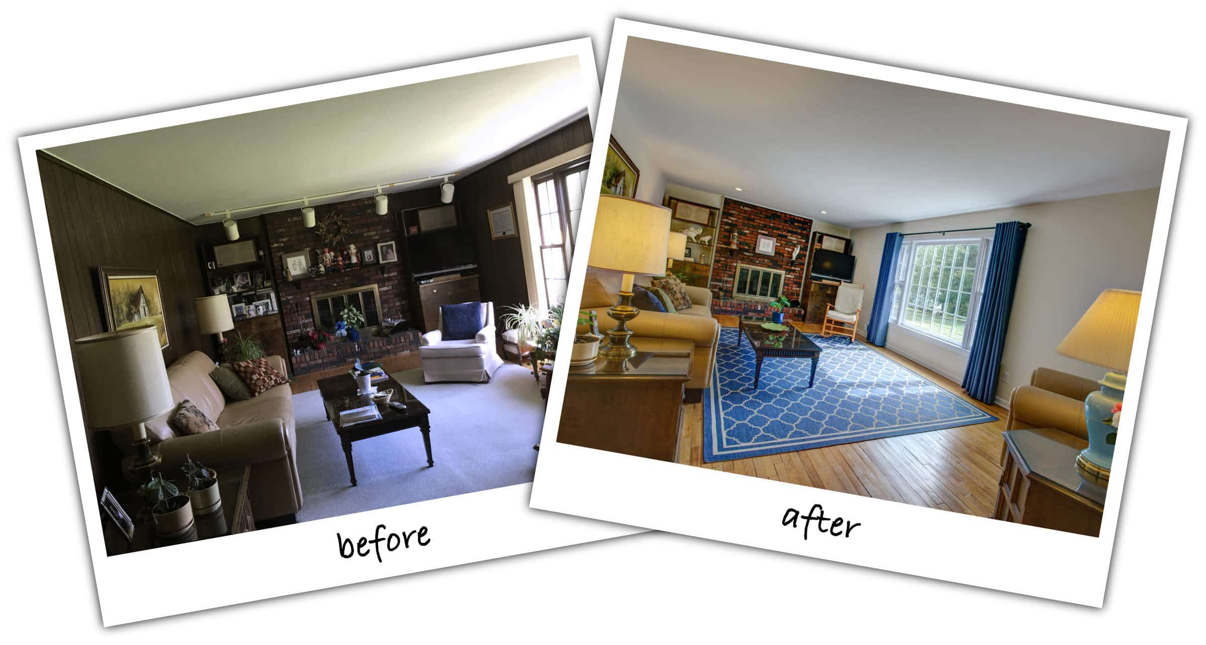 Family Room Before and After Photos